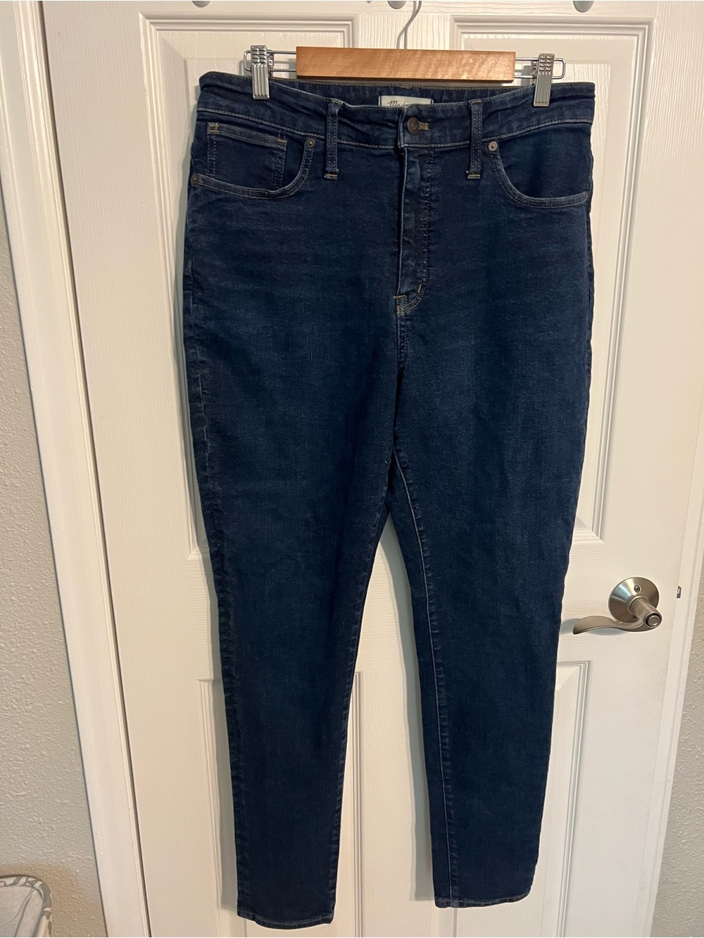 Madewell Dark Indigo High-Rise Skinny Jeans - size 32T